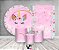 Kit 2 Painéis De Festa + Trio De Capas Cilindro - Unicórnio Aquarela Cílios 002 - Imagem 2