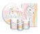 Kit 2 Painéis De Festa + Trio De Capas Cilindro - Unicórnio Tons Pastéis 004 - Imagem 1