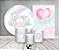 Kit 2 Painéis De Festa + Trio De Capas Cilindro - Unicórnio Azul e Rosa 006 - Imagem 2