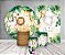 Kit 2 Painéis De Festa + Trio De Capas Cilindro - Safari Animais Vegetação 024 - Imagem 2