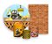 Kit 2 Painéis De Festa + Trio De Capas Cilindro - Construção Escavadeira 002 - Imagem 1