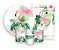 Kit 2 Painéis De Festa + Trio De Capas Cilindro - Flamingo Rosa Aquarela 003 - Imagem 1