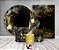 Kit 2 Painéis De Festa + Trio De Capas Cilindro - Tropical Chique Preto com Dourado 008 - Imagem 2