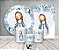 Kit 2 Painéis De Festa + Trio De Capas Cilindro -  Santa Nossa Senhora das Graças Cute 02 - Imagem 2