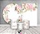 Kit 2 Painéis De Festa + Trio De Capas Cilindro - Casamento Flores Aquarela 009 - Imagem 2