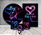 Kit 2 Painéis De Festa + Trio De Capas Cilindro - Revelação Luzes Efeito Neon 004 - Imagem 2
