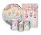Kit 2 Painéis De Festa + Trio De Capas Cilindro - Ovos de Páscoa Flores e Fitas 004 - Imagem 1