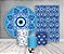 Kit 2 Painéis De Festa + Trio De Capas Cilindro - Olho Grego Azul 001 - Imagem 2