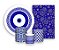 Kit 2 Painéis De Festa + Trio De Capas Cilindro - Olho Grego 002 - Imagem 1