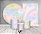 Kit 2 Painéis De Festa + Trio De Capas Cilindro - Céu Estrelado Efeito Glitter 003 - Imagem 2