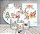 Kit 2 Painéis De Festa + Trio De Capas Cilindro - Papai Noel Cute Aquarela 008 - Imagem 2