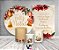 Kit 2 Painéis De Festa + Trio De Capas Cilindro - Natal Flores Vermelhas Com Sinos 008 - Imagem 2