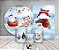 Kit 2 Painéis De Festa + Trio De Capas Cilindro -  Natal Papai Noel Treno 012 - Imagem 2
