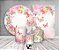 Kit 2 Painéis De Festa + Trio De Capas Cilindro - Borboletas Flores Rosas 001 - Imagem 2