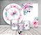 Kit 2 Painéis De Festa + Trio De Capas Cilindro - Borboletas Azul e Rosa 002 - Imagem 2
