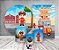 Kit 2 Painéis De Festa + Trio De Capas Cilindro - Bombeiro Cute Cidade 002 - Imagem 2
