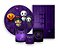 Kit 2 Painéis De Festa + Trio De Capas Cilindro - Halloween Cute Roxo 008 - Imagem 1