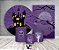 Kit 2 Painéis De Festa + Trio De Capas Cilindro - Halloween Roxo Castelo 009 - Imagem 2