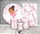Kit 2 Painéis De Festa + Trio De Capas Cilindro - Bailarina Aquarela Flores de Cerejeira 007 - Imagem 2