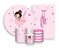 Kit 2 Painéis De Festa + Trio De Capas Cilindro - Bailarina Cute Rosa Suave 015 - Imagem 1