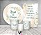 Kit 2 Painéis De Festa + Trio De Capas Cilindro - Grupo de Oração Bege Floral 004 - Imagem 2