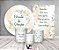Kit 2 Painéis De Festa + Trio De Capas Cilindro -  Circulo de Oração Bege Floral 005 - Imagem 2