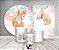 Kit 2 Painéis De Festa + Trio De Capas Cilindro - Bosque Raposa Boho 001 - Imagem 2