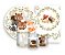 Kit 2 Painéis De Festa + Trio De Capas Cilindro - Bosque Animais e Folhagens 002 - Imagem 1