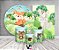Kit 2 Painéis De Festa + Trio De Capas Cilindro - Bosque Animais Aquarela 004 - Imagem 2