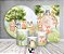 Kit 2 Painéis De Festa + Trio De Capas Cilindro - Bosque Aquarela Animais Cute 005 - Imagem 2
