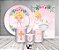 Kit 2 Painéis De Festa + Trio De Capas Cilindro - Batizado Anjinha Cute 010 - Imagem 2