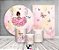 Kit 2 Painéis De Festa + Trio De Capas Cilindro - Jardim Com Princesa no Balanço 008 - Imagem 2