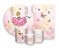 Kit 2 Painéis De Festa + Trio De Capas Cilindro - Jardim Com Princesa Loira 009 - Imagem 1