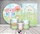 Kit 2 Painéis De Festa + Trio De Capas Cilindro - Jardim Aquarela Com Casinha 013 - Imagem 2