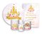Kit 2 Painéis De Festa + Trio De Capas Cilindro - Castelo Aquarela Era Uma Vez 001 - Imagem 1