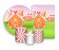 Kit 2 Painéis De Festa + Trio De Capas Cilindro - Casinha de Doces 001 - Imagem 1