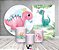 Kit 2 Painéis De Festa + Trio De Capas Cilindro - Dinossauros Cute 006 - Imagem 2
