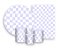 Kit 2 Painéis De Festa + Trio De Capas Cilindro - Estampa Quadriculada Lilás 036 - Imagem 1