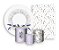 Kit 2 Painéis De Festa + Trio De Capas Cilindro - Flores de Lavanda Aquarela 004 - Imagem 1
