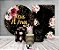 Kit 2 Painéis De Festa + Trio De Capas Cilindro - Meus 70 Anos Floral Efeito Brilhos 017 - Imagem 2