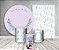 Kit 2 Painéis De Festa + Trio De Capas Cilindro - Flor Lavanda Aquarela 019 - Imagem 2