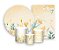 Kit 2 Painéis De Festa + Trio De Capas Cilindro - Flores Amarelas Aquarela 024 - Imagem 1