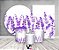 Kit 2 Painéis De Festa + Trio De Capas Cilindro - Campo de Lavandas 037 - Imagem 2