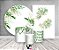 Kit 2 Painéis De Festa + Trio De Capas Cilindro - Belas Folhagens Verde 042 - Imagem 2