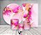 Kit 2 Painéis De Festa + Trio De Capas Cilindro - Efeito Mármore Pink e Dourado 010 - Imagem 2