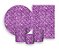 Kit 2 Painéis De Festa + Trio De Capas Cilindro - Efeito Lantejoulas Roxo 013 - Imagem 1