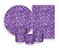 Kit 2 Painéis De Festa + Trio De Capas Cilindro - Efeito Lantejoulas Roxo Escuro 014 - Imagem 1