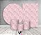 Kit 2 Painéis De Festa + Trio De Capas Cilindro - Efeito Lantejoulas Rosa Suave 017 - Imagem 2