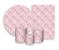 Kit 2 Painéis De Festa + Trio De Capas Cilindro - Efeito Lantejoulas Rosa Suave 017 - Imagem 1