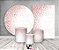 Kit 2 Painéis De Festa + Trio De Capas Cilindro - Efeito Glitter Rose 023 - Imagem 2